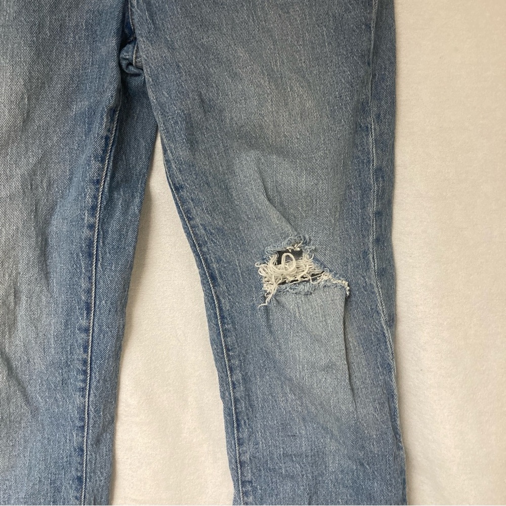 Madewell Women’s Blue Ankle Cropped Jeans Distressed Details Sz 25 - Picture 13 of 16